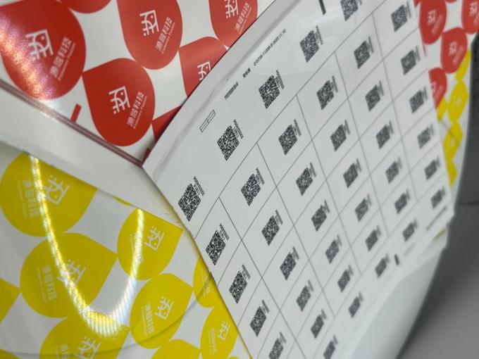 Op maat gemaakte etiket stickers zijn perfect voor hologram stickers wisselbaar QR code label 0