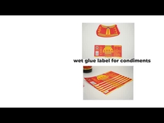 Wet Glue Label & Condiment Flasket Labels