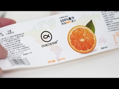 Vloeibare lijmlabel voor waterdichte verpakkingen met gepersonaliseerde ronde rol