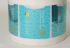 zijde-scherm-effect voor etiket