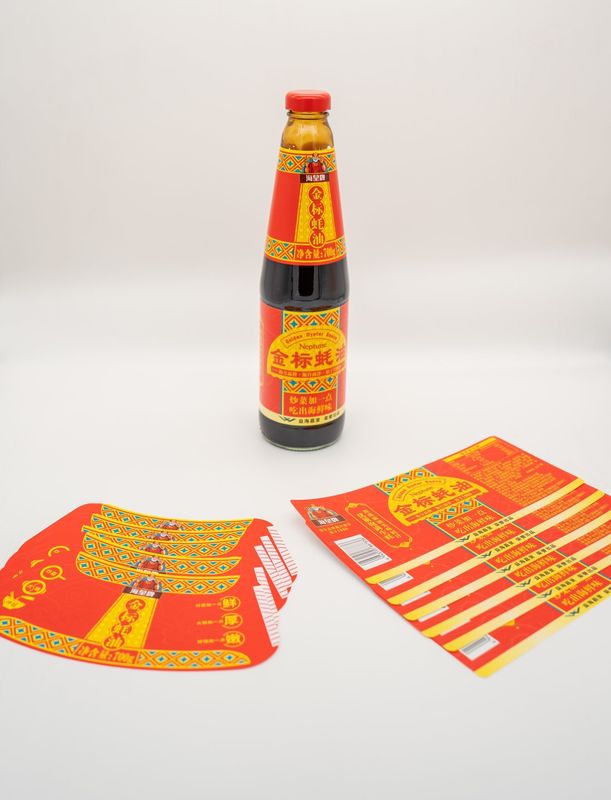 Gepersonaliseerd natte lijm label voor specerijen met 10-12 Kleuren Printing label sticker fabrikant