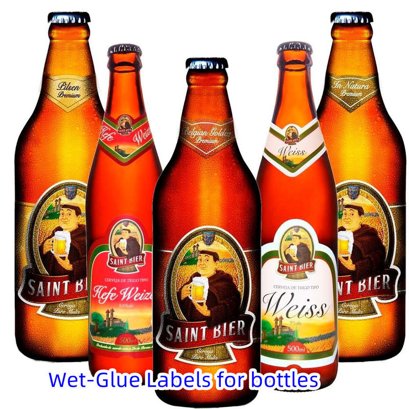 Recyclebaar natte lijm label afdrukbaar dank je sticker label vakantie retour adres label