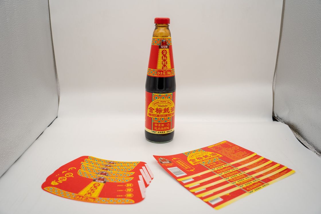 Op maat gemaakte kaarsenetiketten natte lijm Etiketten Sticker Printen Naam Tag Transparent