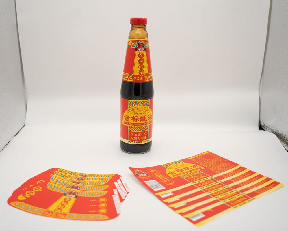 Op maat gemaakte kaarsenetiketten natte lijm Etiketten Sticker Printen Naam Tag Transparent