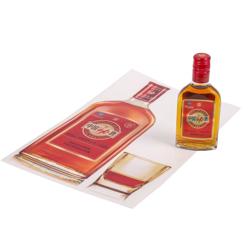 Transparante stickerprinting voor brandy Whisky Vodk fles etiket etiket label sticker fabrikant