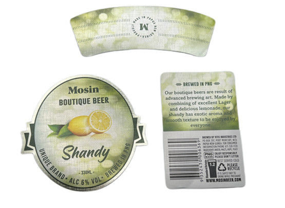 Professionele op maat gemaakt bierflesselabel Kleeflabel voor drankflessen Etiketten stickers voor wijn en sapflessen rechtstreekse verkoop