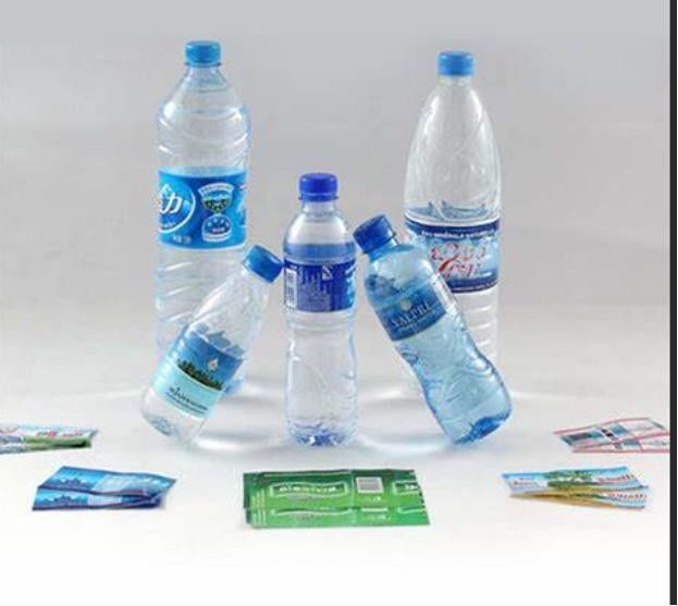 Waterdicht krimparmetiketten voor aroma-etiketten in witte BOPP/PE/PP/PVC/PET