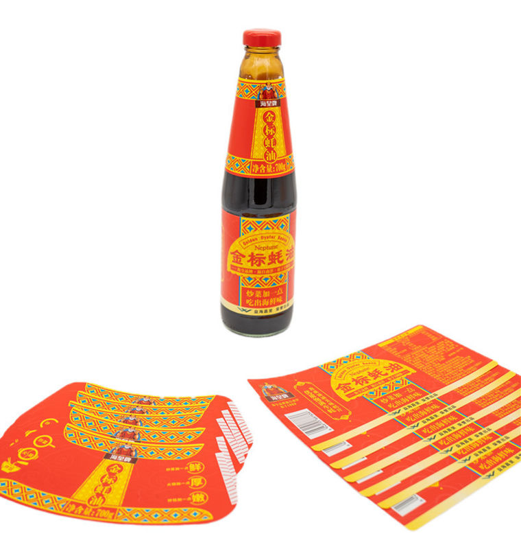 Gepersonaliseerd natte lijm label voor specerijen met 10-12 Kleuren Printing label sticker fabrikant