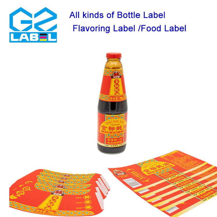 Gepersonaliseerd natte lijm label voor specerijen met 10-12 Kleuren Printing label sticker fabrikant