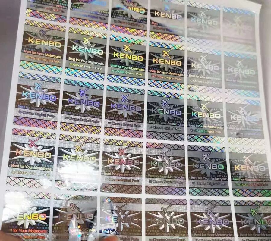 Laser Hologram Zilveren Label Hologram Laser Sticker Labels Anti-False Hologram Sticker met Qr-code