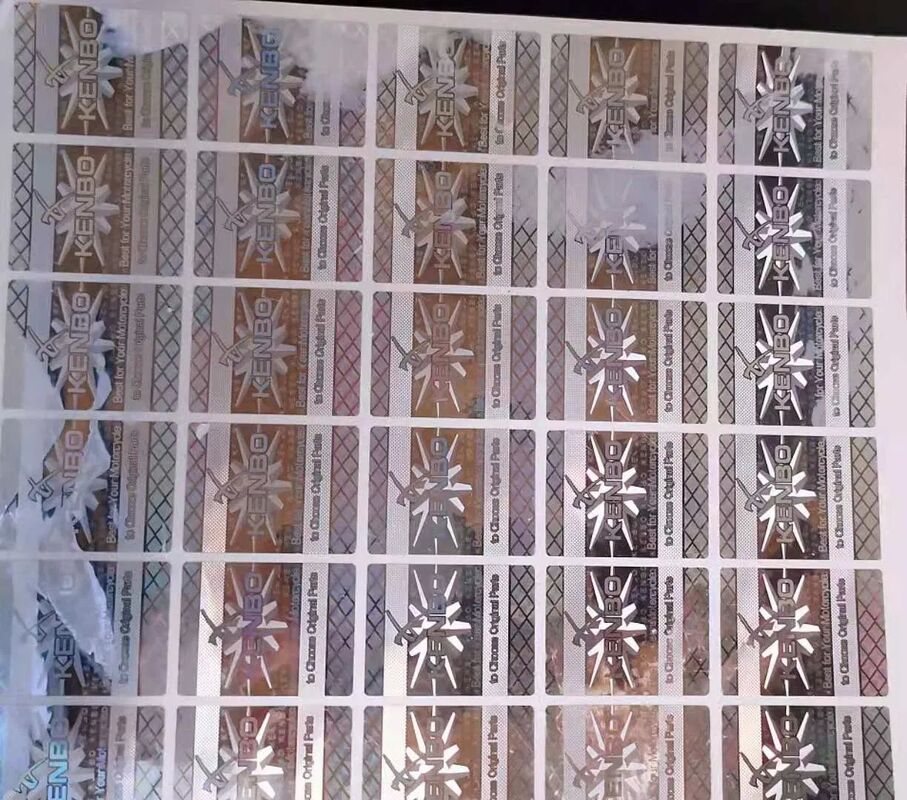 Laser Hologram Zilveren Label Hologram Laser Sticker Labels Anti-False Hologram Sticker met Qr-code