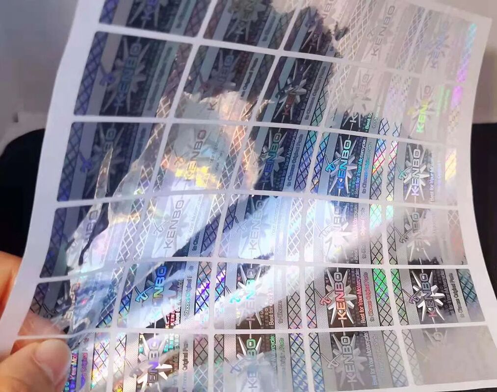 Laser Hologram Zilveren Label Hologram Laser Sticker Labels Anti-False Hologram Sticker met Qr-code