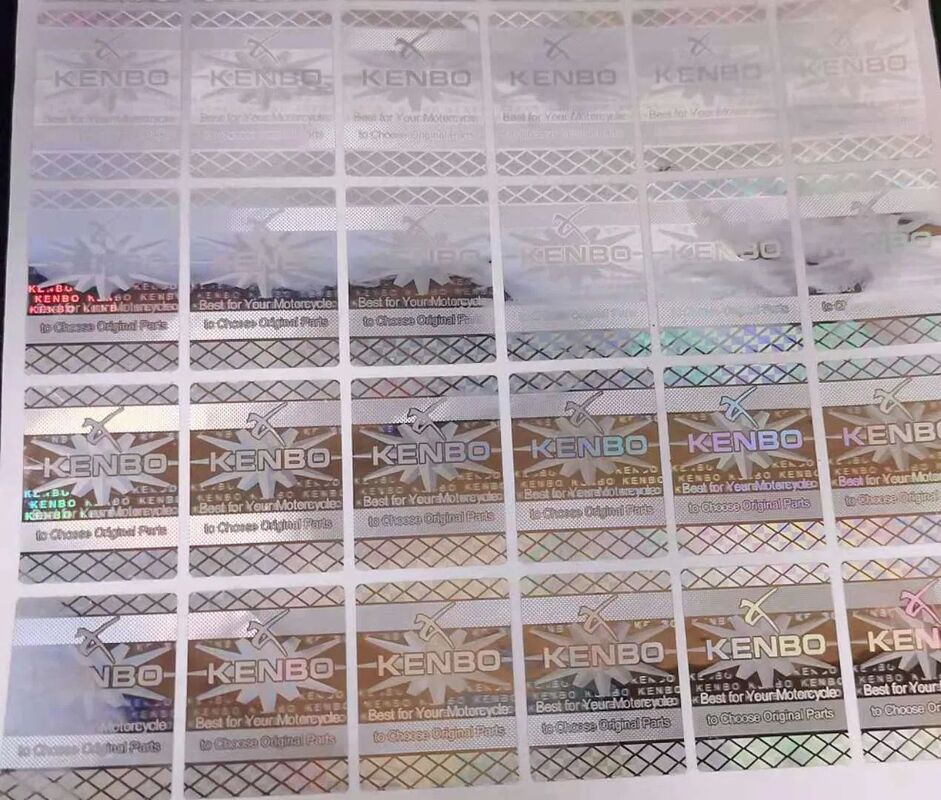 Laser Hologram Zilveren Label Hologram Laser Sticker Labels Anti-False Hologram Sticker met Qr-code