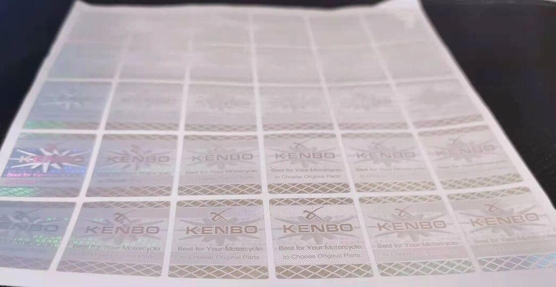 Laser Hologram Zilveren Label Hologram Laser Sticker Labels Anti-False Hologram Sticker met Qr-code