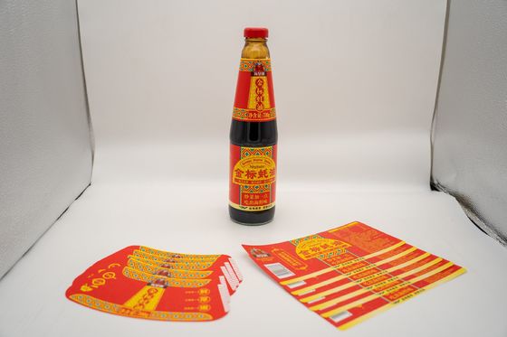 Op maat gemaakte kaarsenetiketten natte lijm Etiketten Sticker Printen Naam Tag Transparent