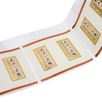 Waterdicht doorzichtig plakker papierrol Print Custom Logo Kleefkleefmerk