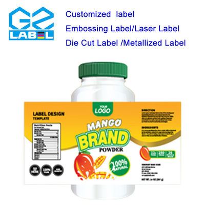 Op maat gemaakte labelsticker Afdruk van cirkelvormige etiketten van elke grootte