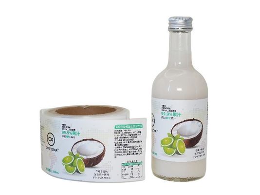 Op maat gemaakte verpakking ronde stickeretiketten met een uitstekende productiecapaciteit voor drankflessenetiketten